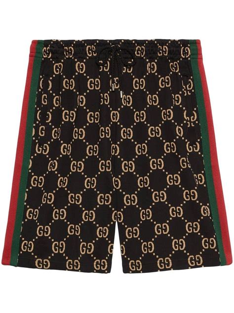 bermuda gucci moletom|GG jacquard jersey bermuda short in black .